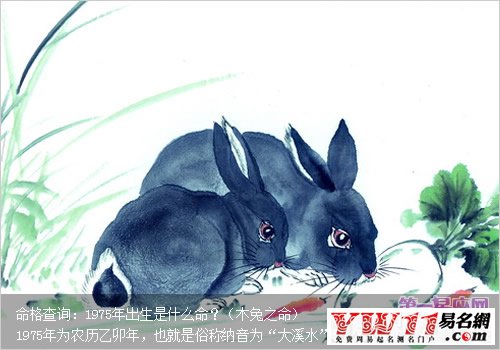 1975年出生是什么命？（木兔之命）
