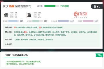新注冊(cè)公司名稱(chēng)測(cè)吉兇