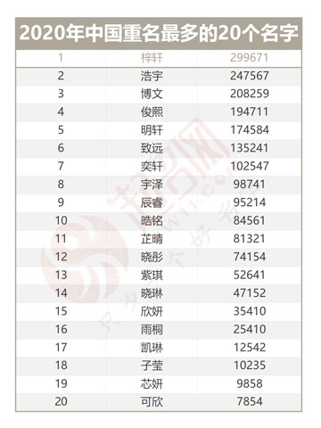 2020年度中國起名大數(shù)據(jù)報告白皮書